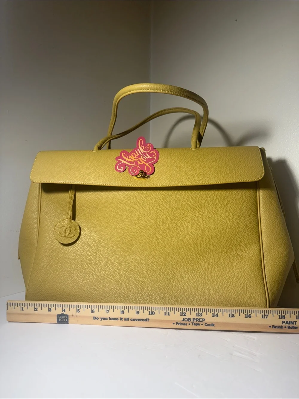Yellow Genuine Leather Top-Handle Women’s Bag